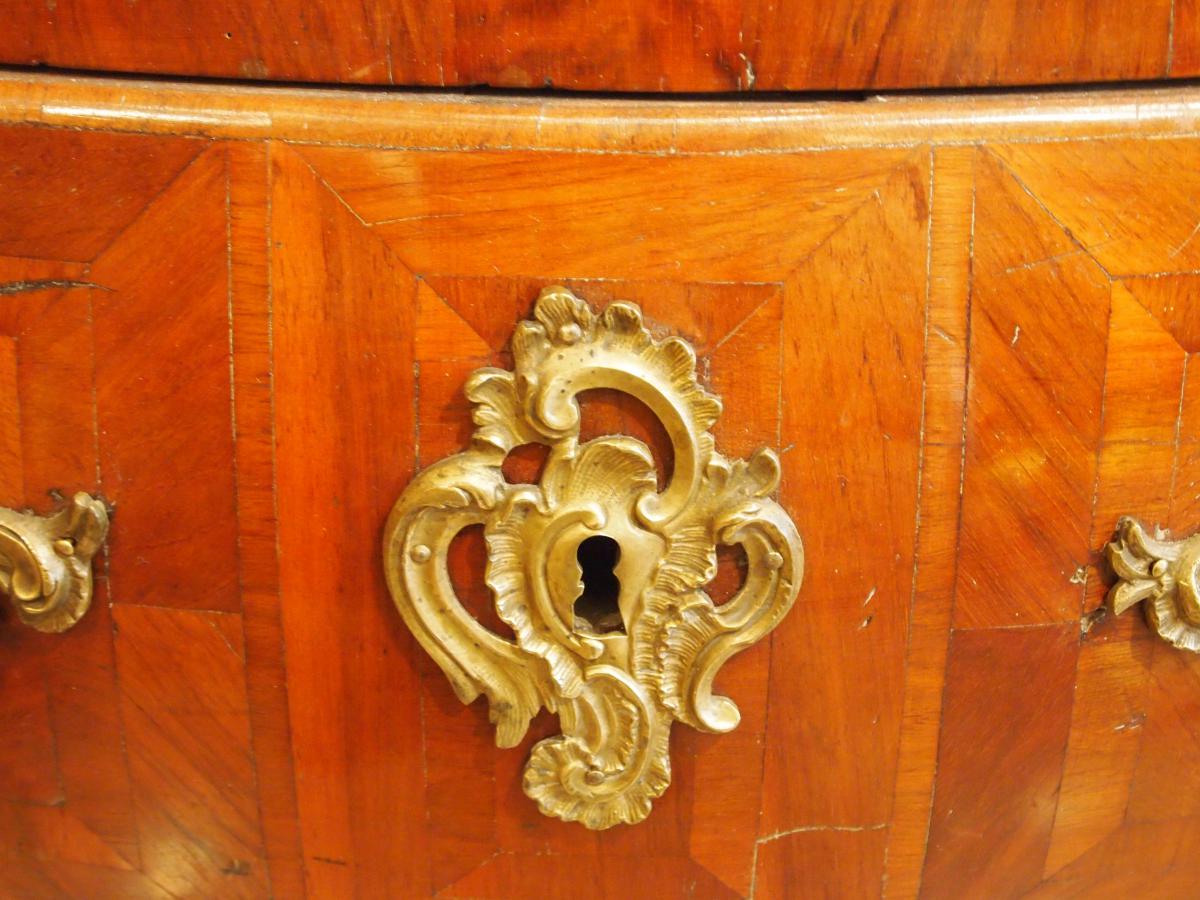  Regency Wooden Veneer Chest Of Drawers-photo-1