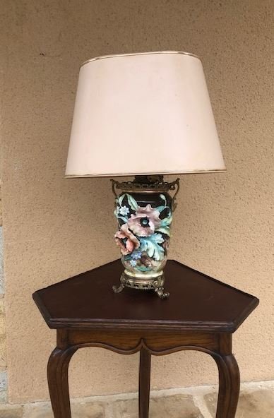 Napoleon III Vase Mounted In Lamp-photo-1