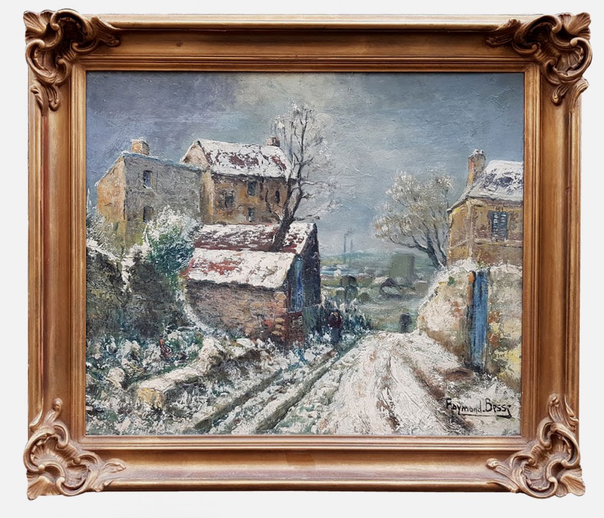 Oil On Panel, Aubervilliers By Raymond Besse
