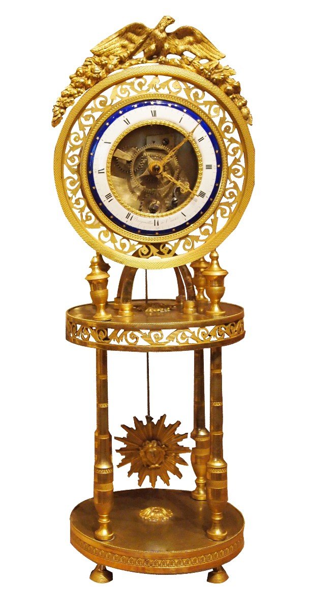 Skeleton Clock Directoire Period By Bergmiller