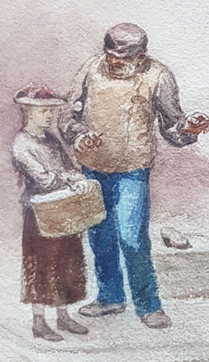 Watercolor, The Council, Pae Edmond-eugène Valton-photo-3