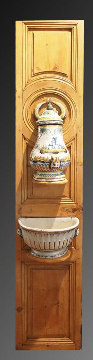 Rochelle Earthenware Fountain, Eighteenth Century-photo-2