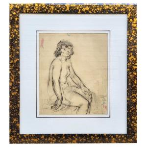 A Drawing, Nude By Lucien Boulier