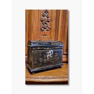 A Black Lacquered Box, Late 17th Century