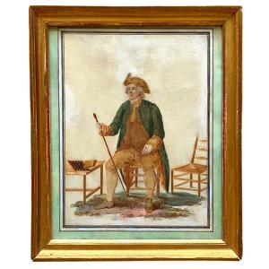 Watercolor With Straw, Character, Early 19th