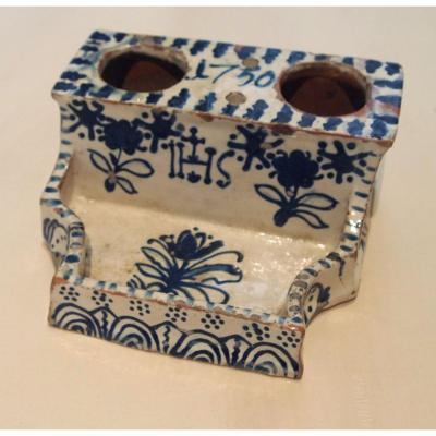 An Inkwell In Italian Faience