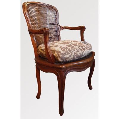 Armchair Louis XV Period Stamped Falconnet