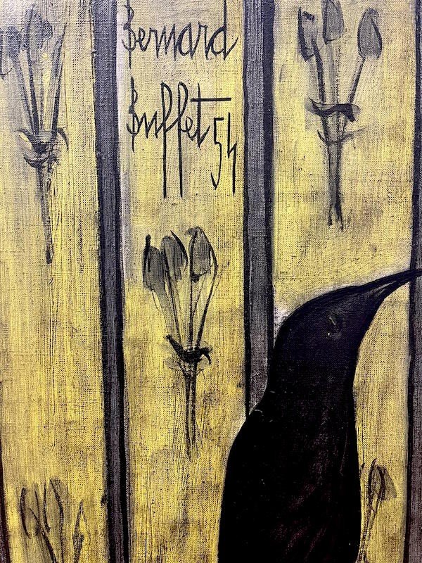 Bernard Buffet (1928-1999) - Still Life With Blackbird-photo-3