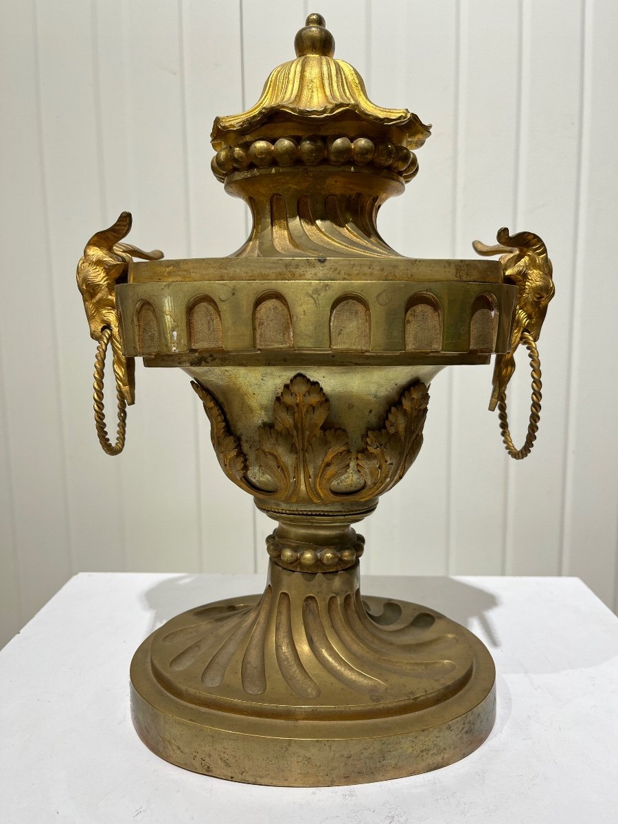 Pot à Feu En Bronze Doré époque Napoléon III 