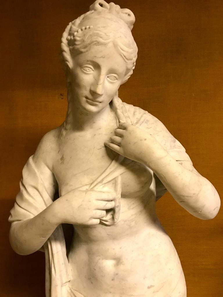 Very Large Marble Sculpture Signed Jean-baptiste Boudard (c.1715-1773)-photo-2
