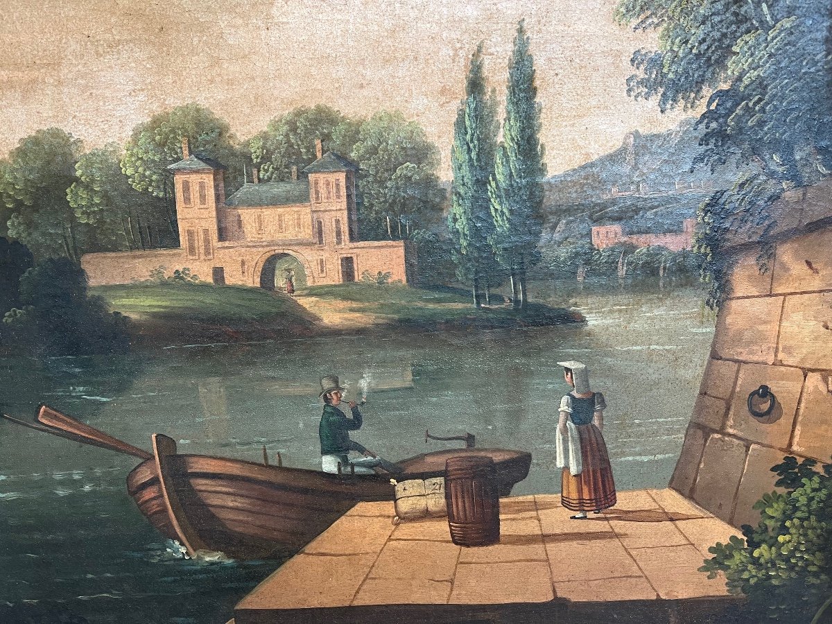 Paysage fluvial du XVIIIème siècle -photo-2
