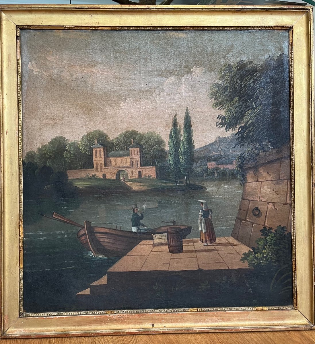 Paysage fluvial du XVIIIème siècle -photo-3