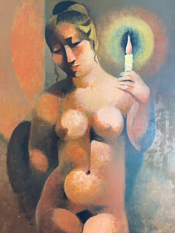 Manolo Ruiz Pipo (1929-1999) - Light On His Naked Body-photo-3