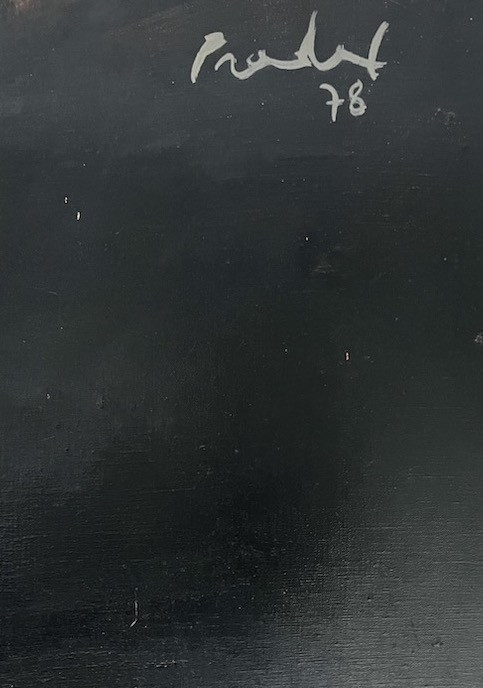 Carlos PRADAL "La passante" - huile sur toile de taille exceptionnelle -photo-3