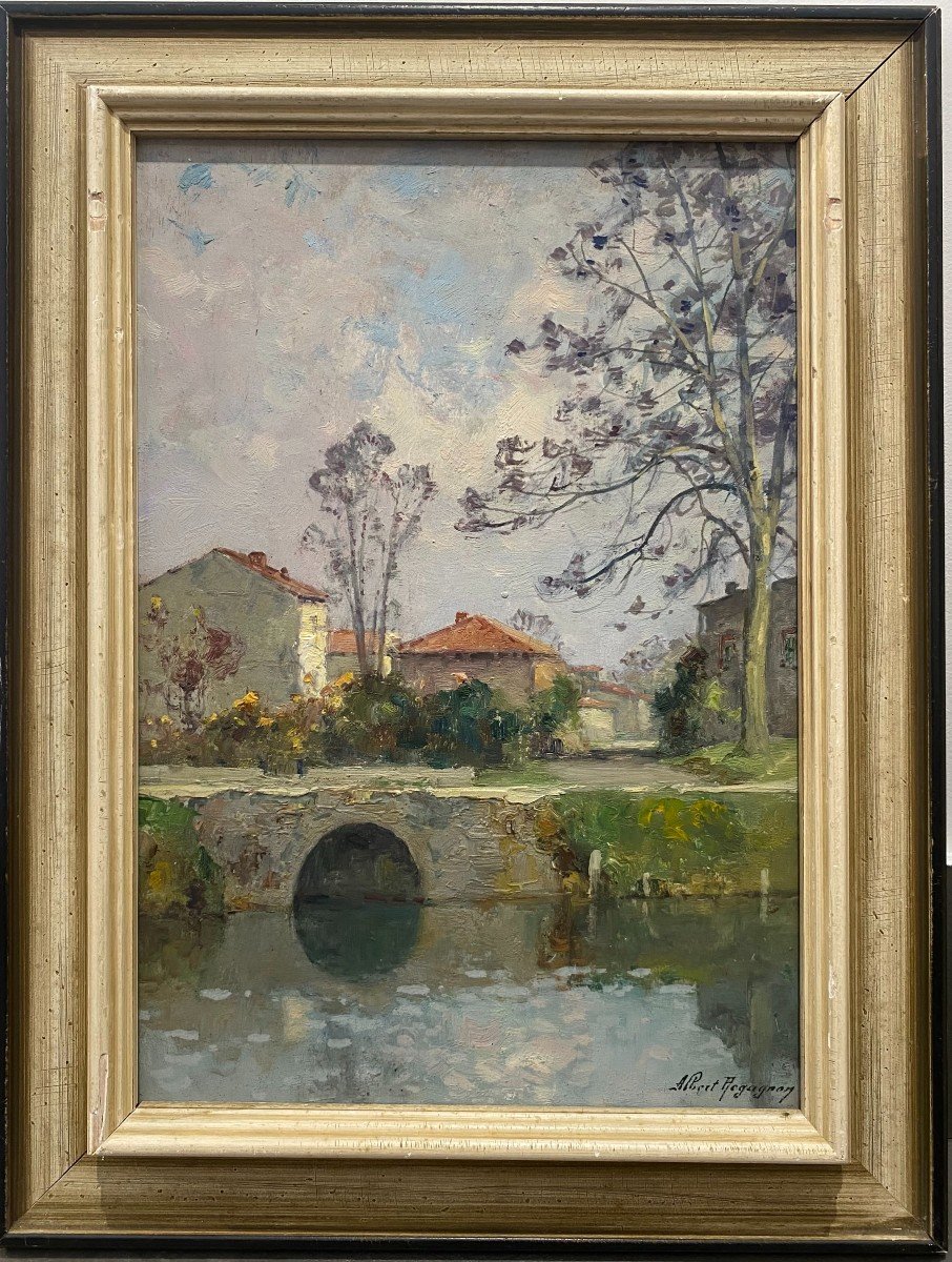 Albert Regagnon (1874-1961)  -  Pont Des Demoiselles, Toulouse