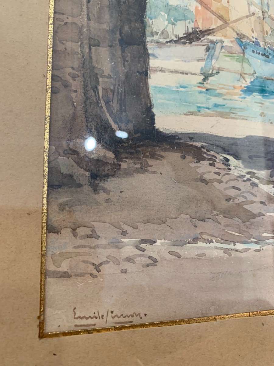 Emile Simon (1890 - 1976) - Watercolor-photo-4