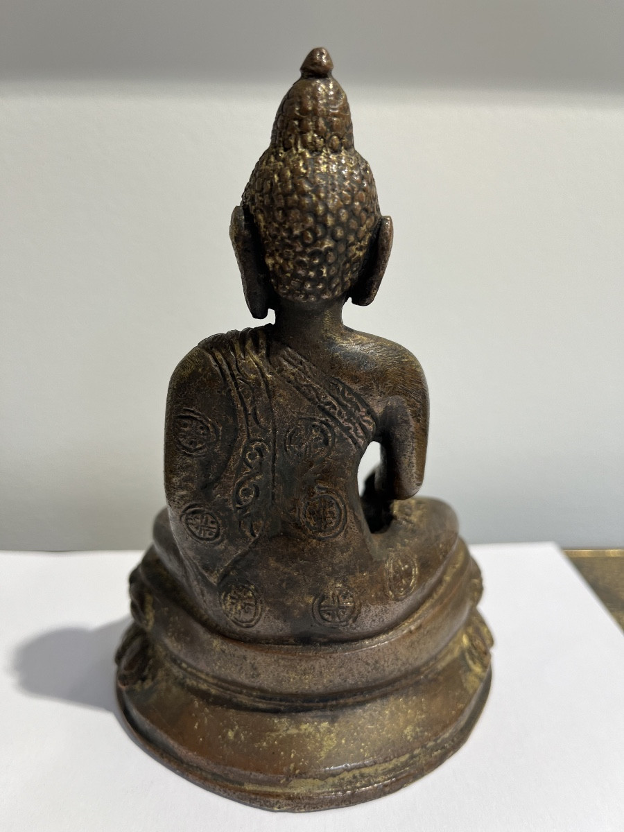 Bouddha Tibétain En Bronze -photo-2