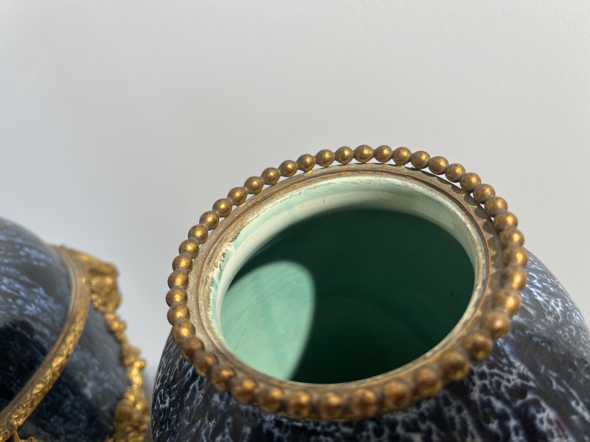 Pair Of “la Louvière” Vases-photo-2