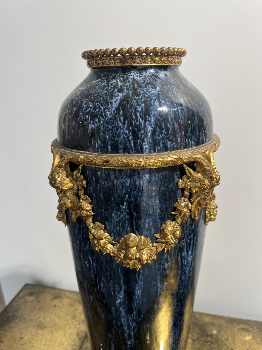 Pair Of “la Louvière” Vases-photo-3
