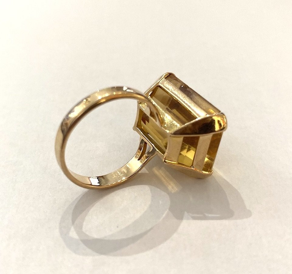Gold And Topaz Stone Ring-photo-4