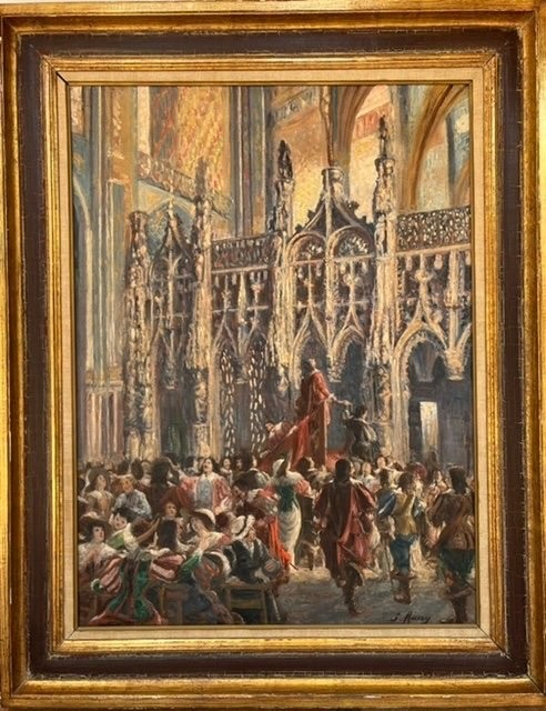 Painting "saint Cecilia Cathedral Of Albi" By Georges Maury