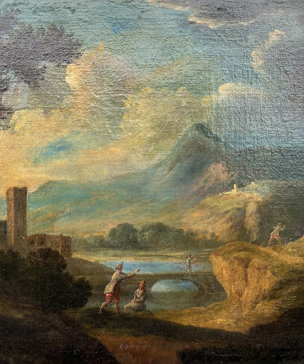Large 18th Century Painting -photo-3