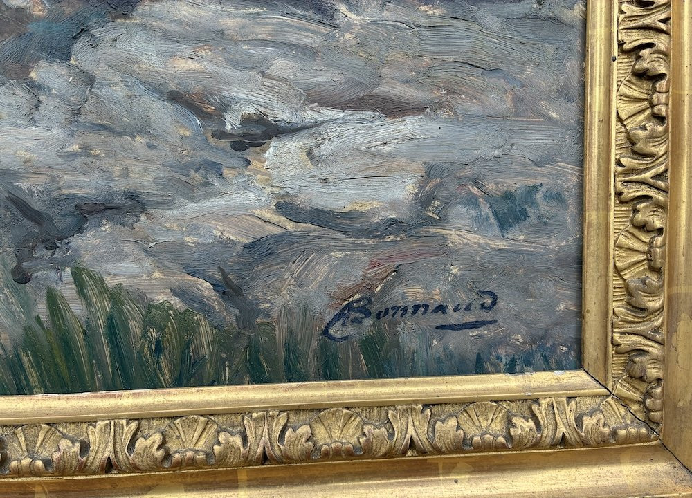 Oil On Canvas By Pierre Bonnaud (1865 - 1930) - Portrait-photo-3