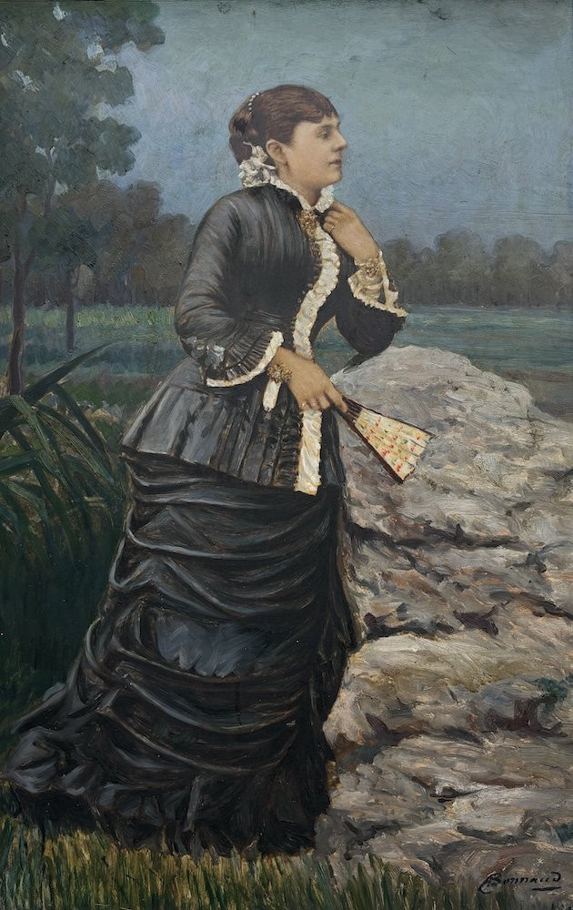 Oil On Canvas By Pierre Bonnaud (1865 - 1930) - Portrait-photo-1