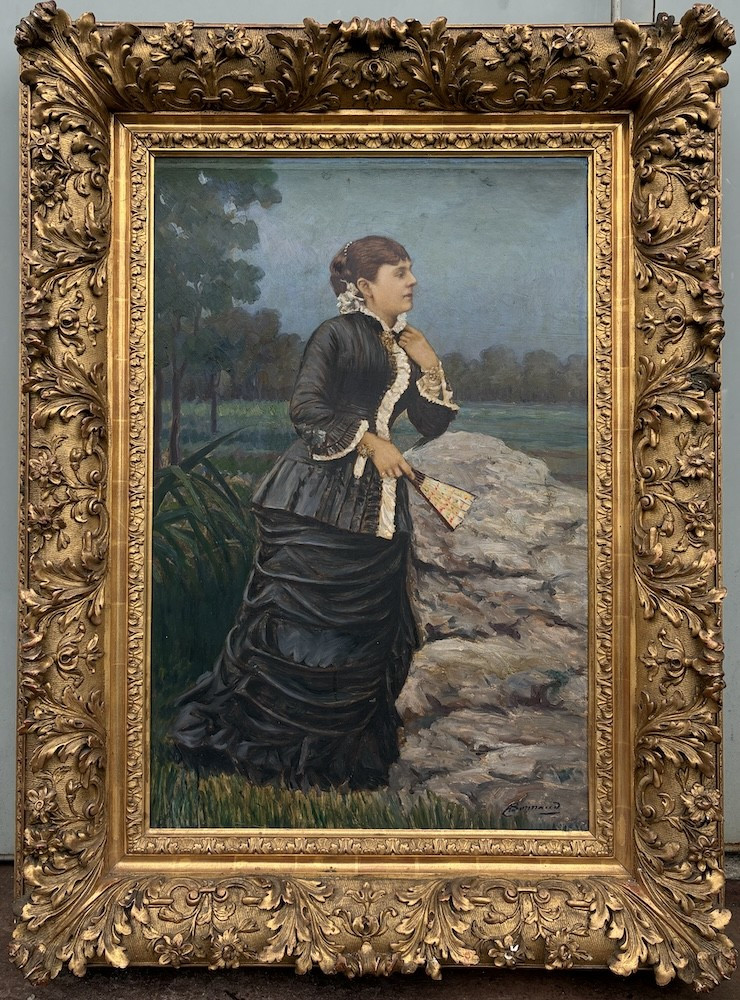 Oil On Canvas By Pierre Bonnaud (1865 - 1930) - Portrait