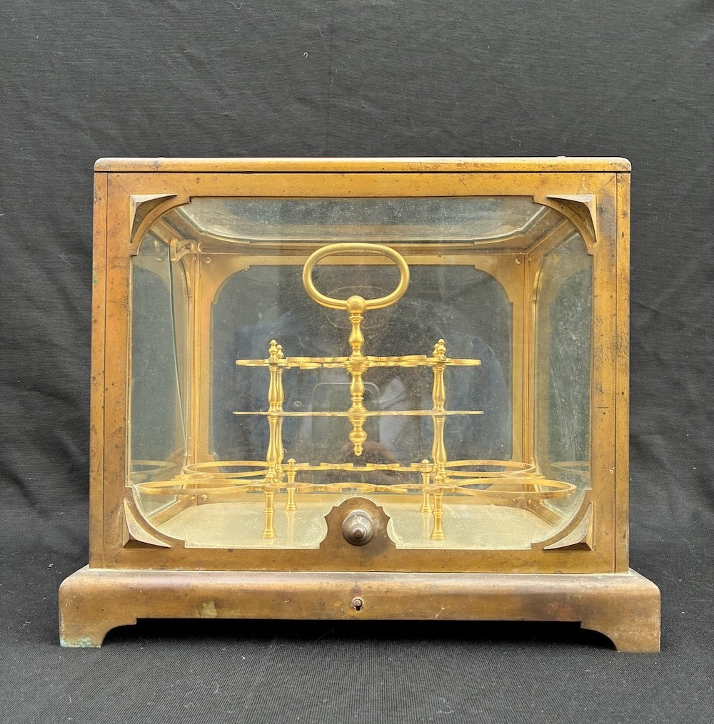 Baccarat Liqueur Cellar In Gilded Bronze