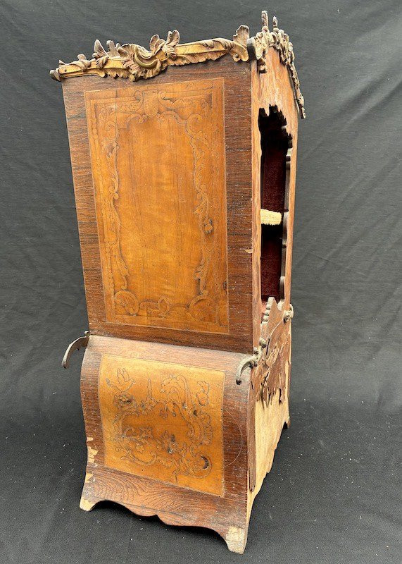 Miniature Sedan Chair In Napoleon III Marquetry-photo-2