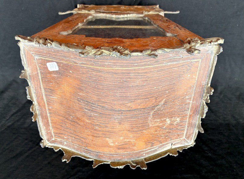 Miniature Sedan Chair In Napoleon III Marquetry-photo-4
