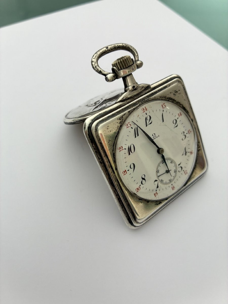 Montre de bureau ou de voyage signée Omega, probablement des années 1920–1930-photo-3