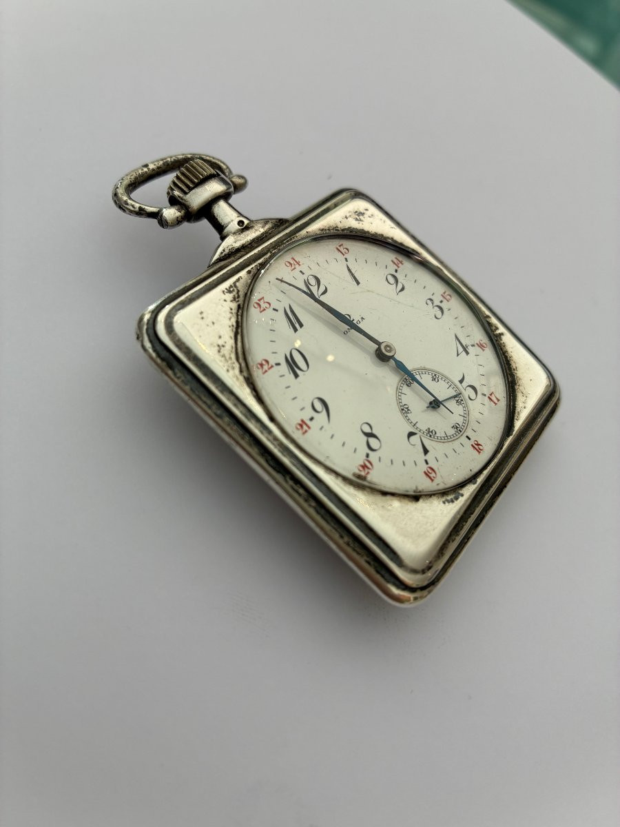 Montre de bureau ou de voyage signée Omega, probablement des années 1920–1930-photo-4