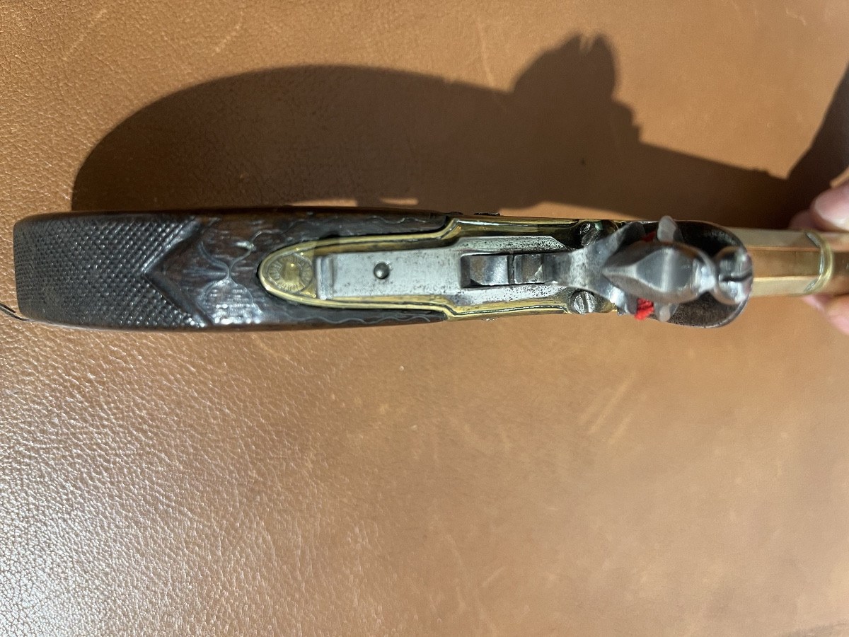 18th Century Naval Pistol With Bayonet -photo-4