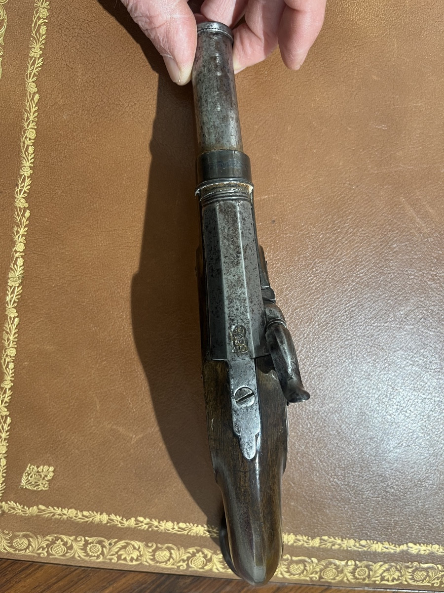 Pistolet XVIIIème transformé au XIX ème-photo-4