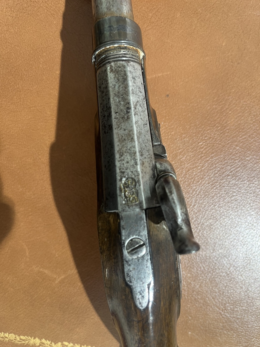Pistolet XVIIIème transformé au XIX ème-photo-1