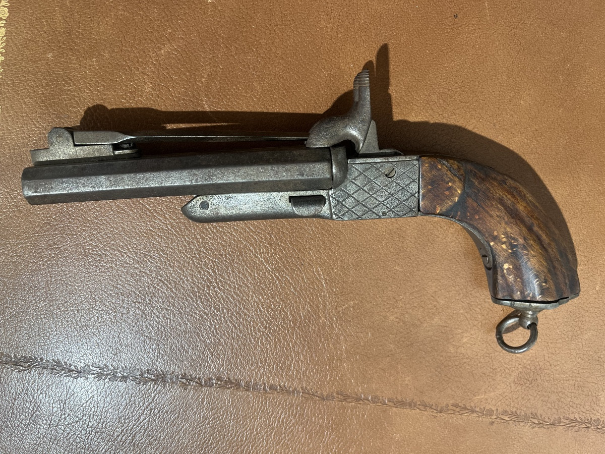 Double-barreled Pistol With Bayonet 