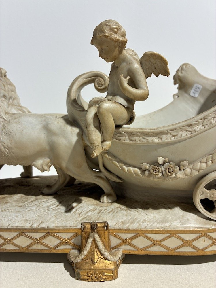 Elegant Biscuit Porcelain Bowl From The Napoleon III Era-photo-4