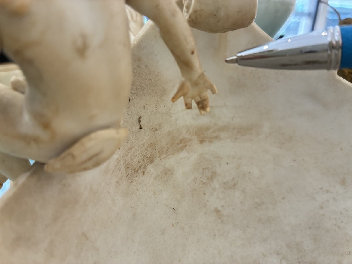 Elegant Biscuit Porcelain Bowl From The Napoleon III Era-photo-8