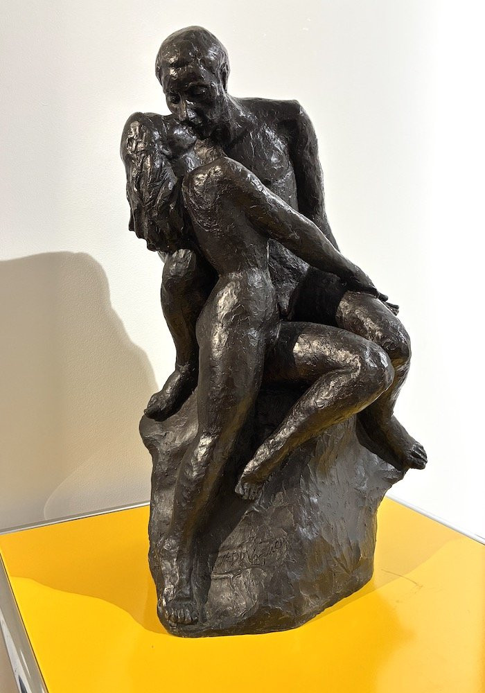 Sculpture en bronze "Le baiser"-photo-2
