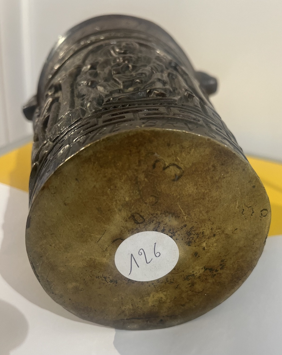 19th Century Bronze Holy Water Bucket -photo-4