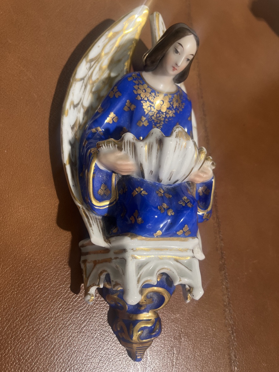 Benitier en porcelaine de Paris -photo-4