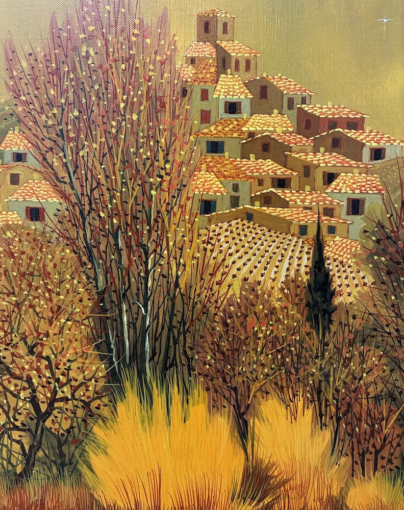 Max SAVY (1918-2010) " Paysage mordoré" Huile sur toile-photo-4