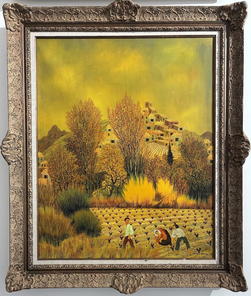 Max SAVY (1918-2010) " Paysage mordoré" Huile sur toile