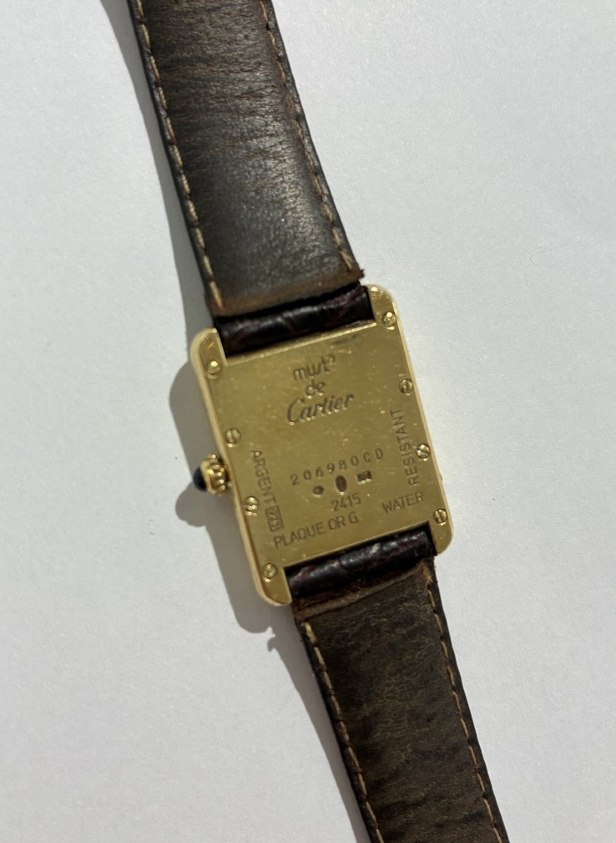 Must De Cartier Tank Watch (vintage 1980)-photo-2