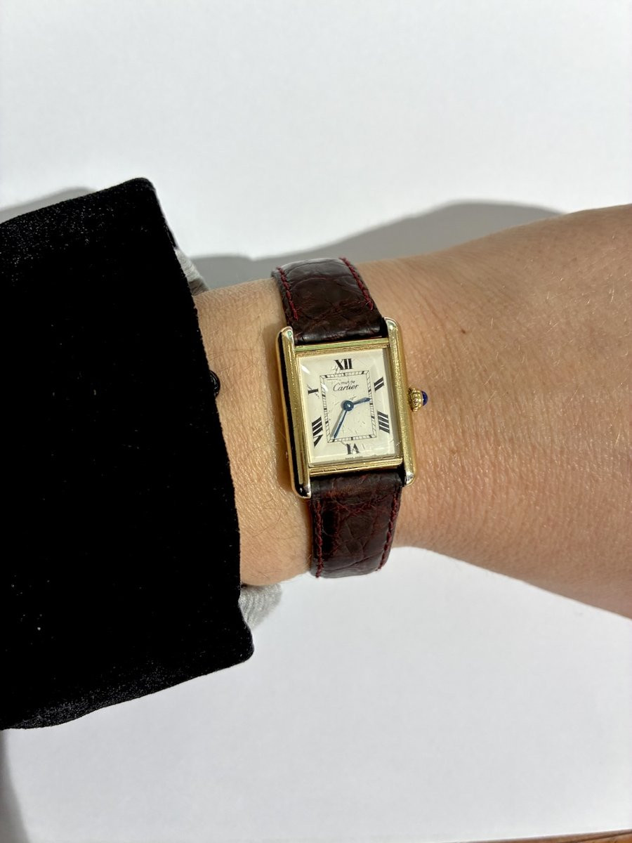 Must De Cartier Tank Watch (vintage 1980)-photo-3