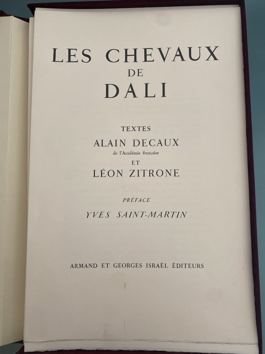 Ouvrage "Les chevaux" de Salvador Dalí - -photo-3