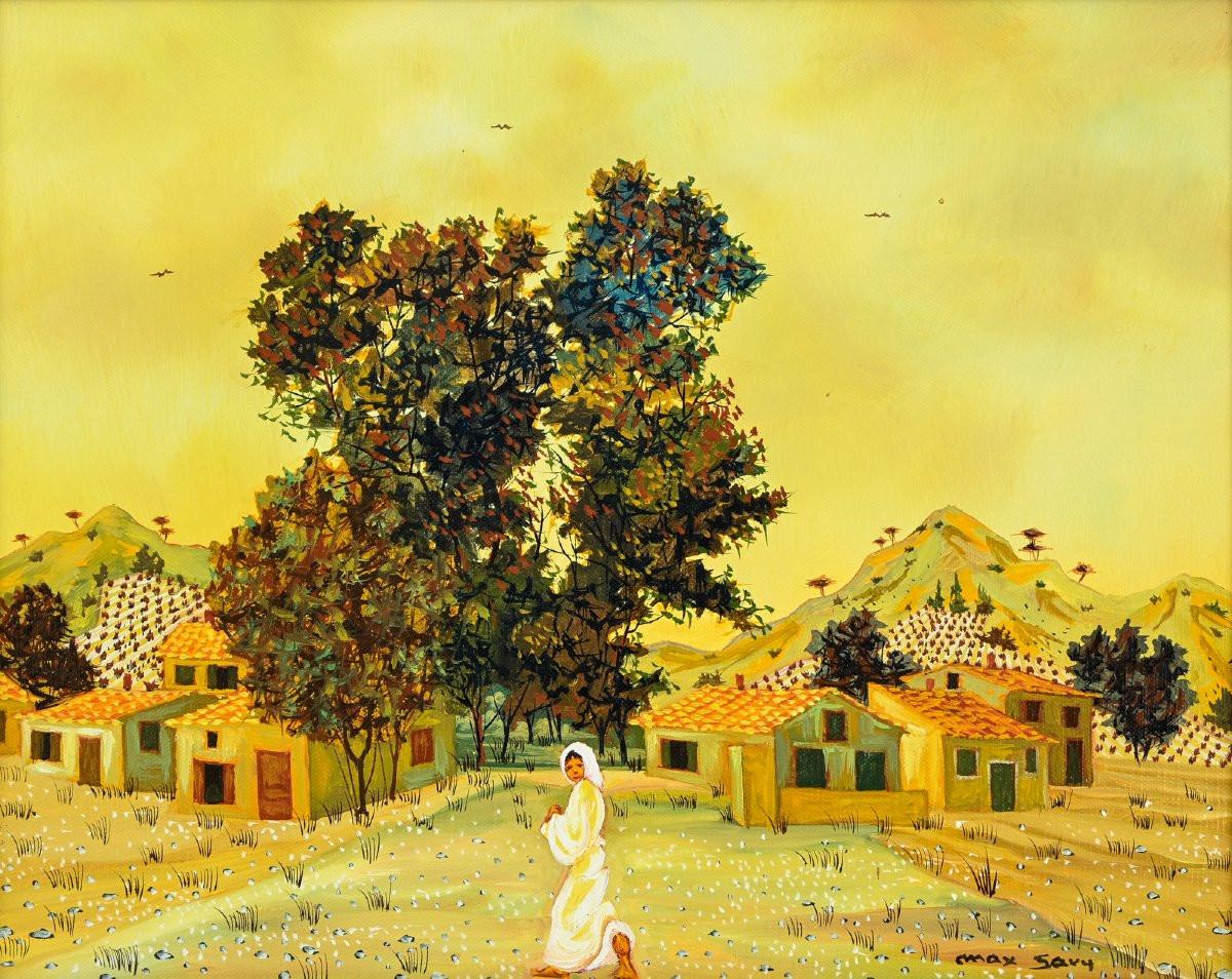 Max SAVY (1918-2010)  -  Huile sur toile-photo-2