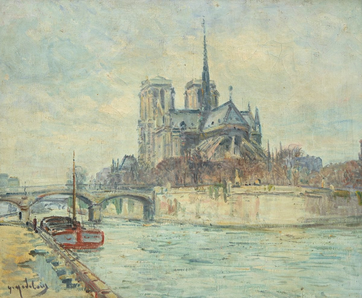 Gustave MADELAIN  (1867-1944) - Notre Dame de Paris -photo-2